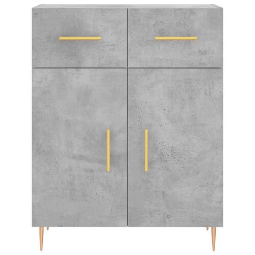 Skænk 69,5x34x90 cm konstrueret træ betongrå