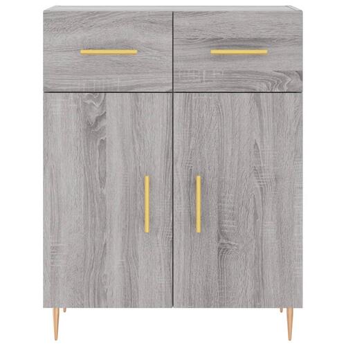 Skænk 69,5x34x90 cm konstrueret træ grå sonoma-eg