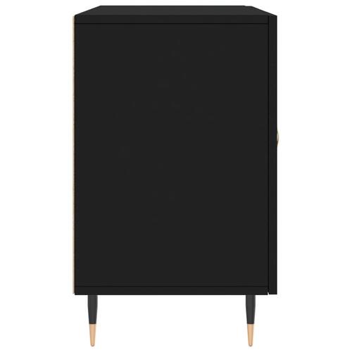 Skænk 100x36x60 cm konstrueret træ sort