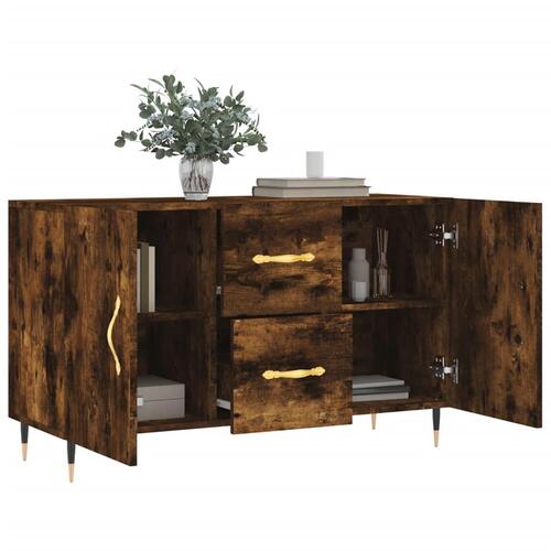 Skænk 100x36x60 cm konstrueret træ røget egetræsfarve