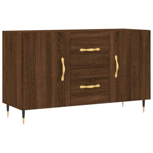 Skænk 100x36x60 cm konstrueret træ brun egetræsfarve