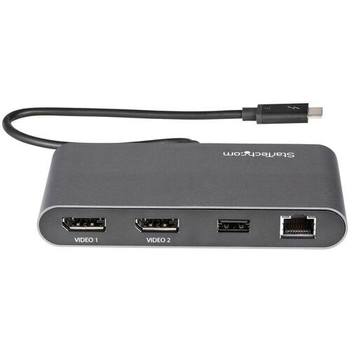 Docking-station Startech TB3DKM2DPL 4K Ultra HD Grå