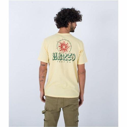 T-shirt Hurley Evd Exp Sun Is Shinning Gul Mænd S