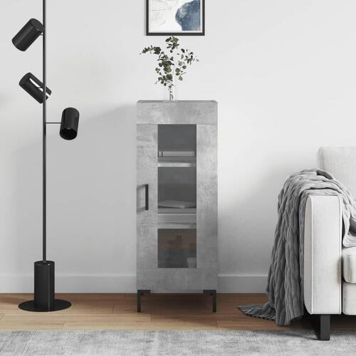 Skænk 34,5x34x90 cm konstrueret træ betongrå