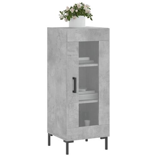 Skænk 34,5x34x90 cm konstrueret træ betongrå
