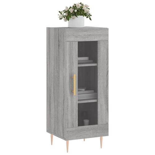 Skænk 34,5x34x90 cm konstrueret træ grå sonoma-eg