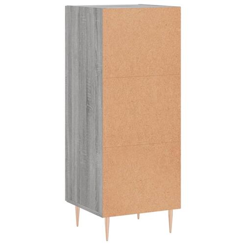 Skænk 34,5x34x90 cm konstrueret træ grå sonoma-eg