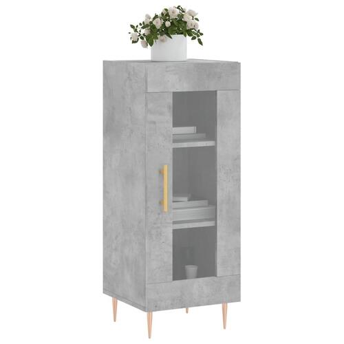 Skænk 34,5x34x90 cm konstrueret træ betongrå