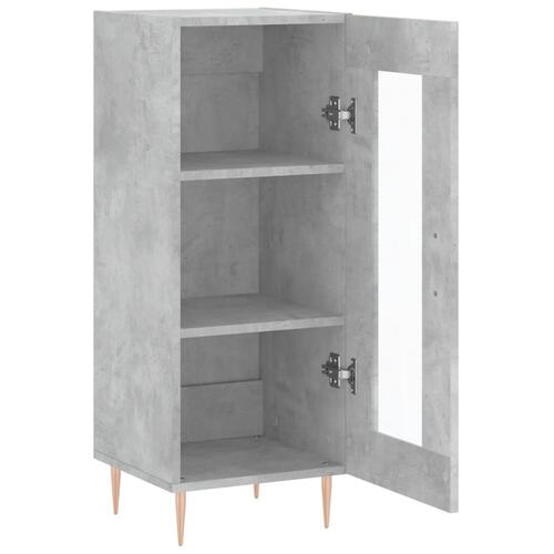 Skænk 34,5x34x90 cm konstrueret træ betongrå