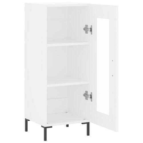 Skænk 34,5x34x90 cm konstrueret træ hvid