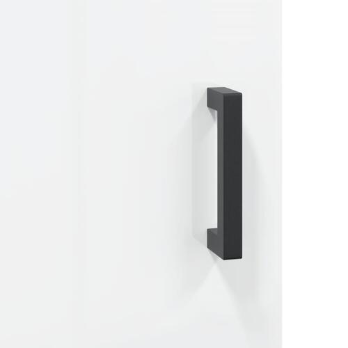 Skænk 34,5x34x90 cm konstrueret træ hvid højglans