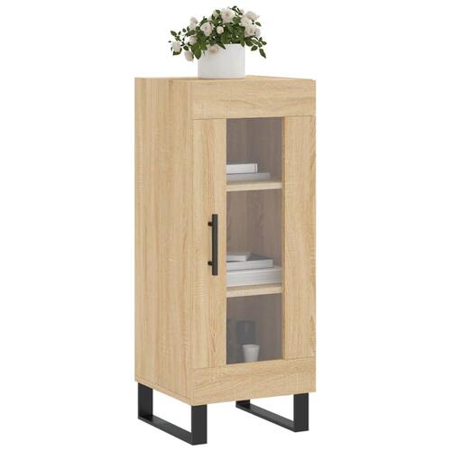Skænk 34,5x34x90 cm konstrueret træ sonoma-eg