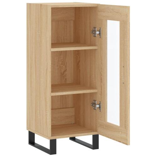 Skænk 34,5x34x90 cm konstrueret træ sonoma-eg