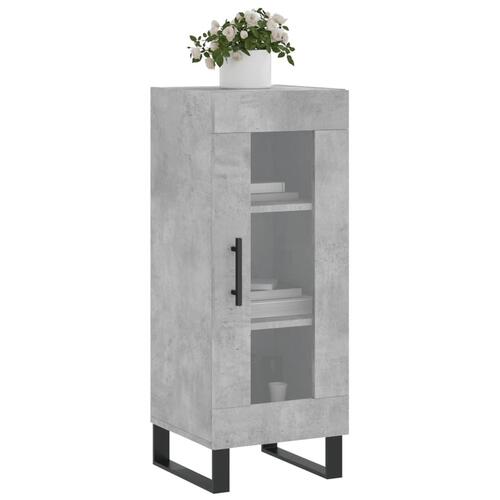 Skænk 34,5x34x90 cm konstrueret træ betongrå