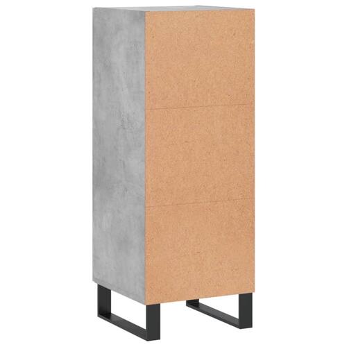 Skænk 34,5x34x90 cm konstrueret træ betongrå