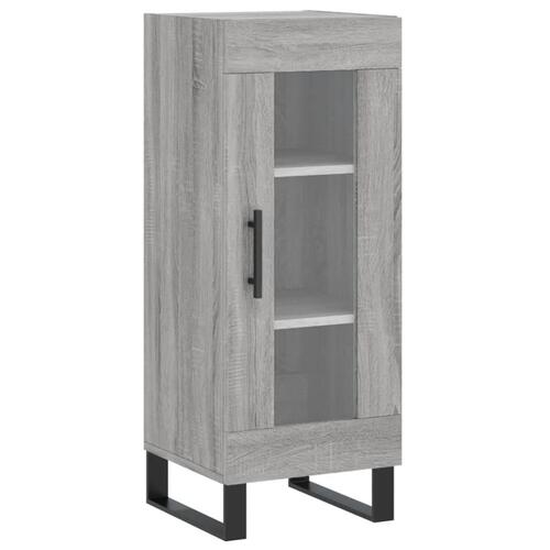 Skænk 34,5x34x90 cm konstrueret træ grå sonoma-eg