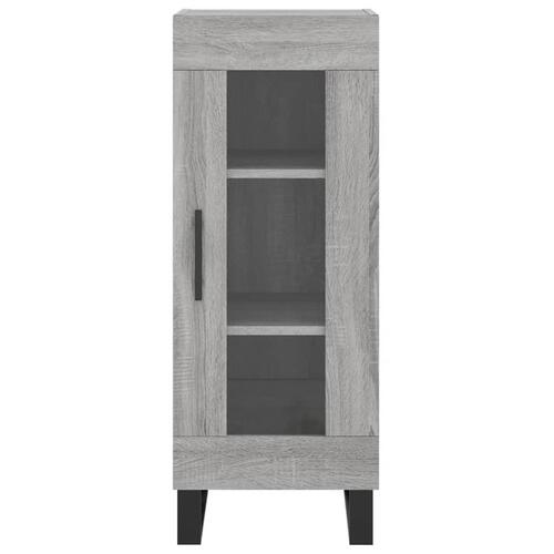 Skænk 34,5x34x90 cm konstrueret træ grå sonoma-eg