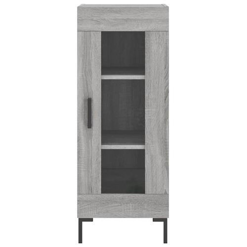 Skænk 34,5x34x90 cm konstrueret træ grå sonoma-eg