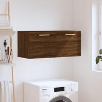 Vægskab 80x36,5x35 cm konstrueret træ brun egetræsfarve