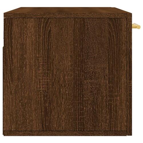 Vægskab 80x36,5x35 cm konstrueret træ brun egetræsfarve