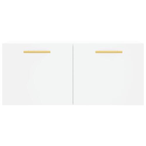 Vægskab 80x36,5x35 cm konstrueret træ hvid
