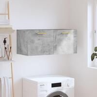 Vægskab 80x36,5x35 cm konstrueret træ betongrå