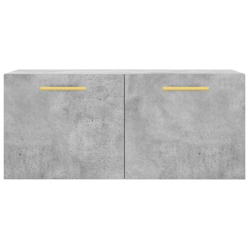 Vægskab 80x36,5x35 cm konstrueret træ betongrå