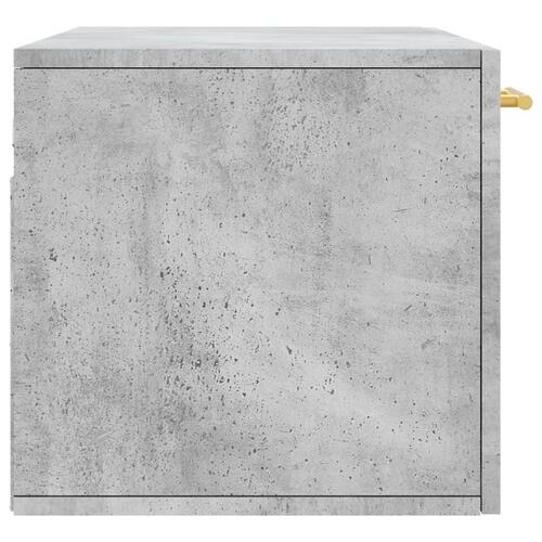 Vægskab 80x36,5x35 cm konstrueret træ betongrå