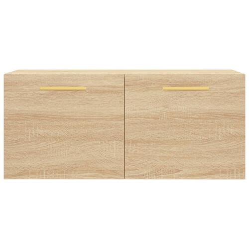 Vægskab 80x36,5x35 cm konstrueret træ sonoma-eg