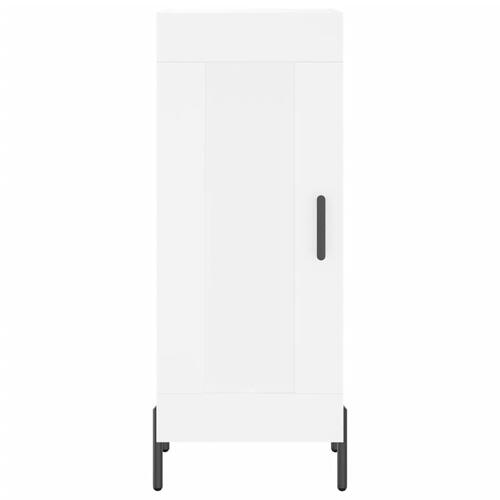 Skænk 34,5x34x90 cm konstrueret træ hvid