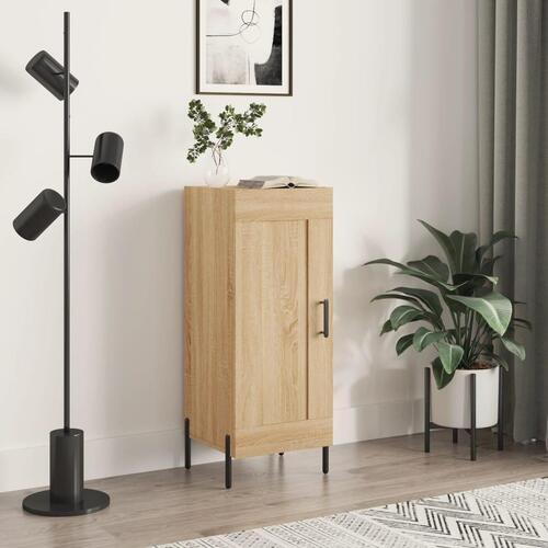Skænk 34,5x34x90 cm konstrueret træ sonoma-eg