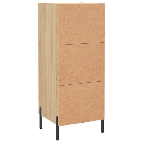 Skænk 34,5x34x90 cm konstrueret træ sonoma-eg