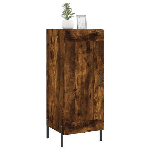 Skænk 34,5x34x90 cm konstrueret træ røget egetræsfarve