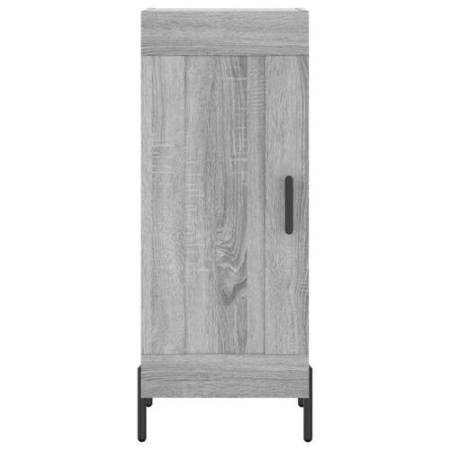 Skænk 34,5x34x90 cm konstrueret træ grå sonoma-eg