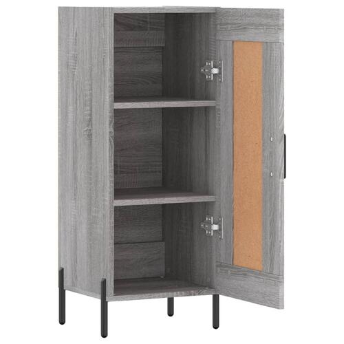 Skænk 34,5x34x90 cm konstrueret træ grå sonoma-eg