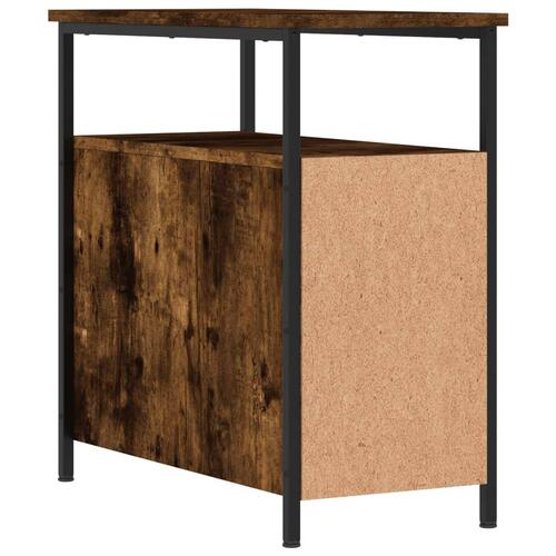 Sengeborde 2 stk. 30x60x60 cm røget egetræsfarve