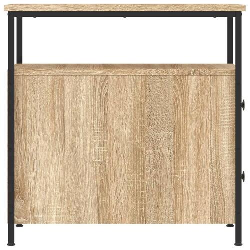 Sengeborde 2 stk. 30x60x60 cm konstrueret træ sonoma-eg