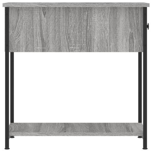 Sengeborde 2 stk. 30x60x60 cm konstrueret træ grå sonoma-eg