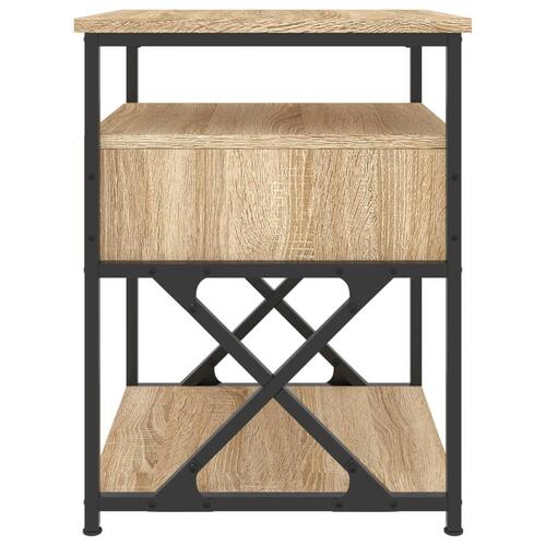 Sengeborde 2 stk. 40x42x55 cm konstrueret træ sonoma-eg