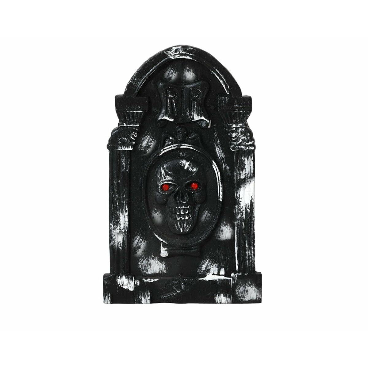 Gravsten med blødende effekt - Halloween dekoration 50 × 31 cm, sort