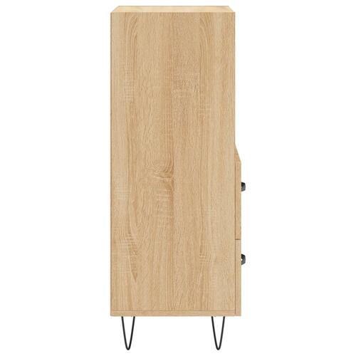 Skænk 34,5x34x90 cm konstrueret træ sonoma-eg