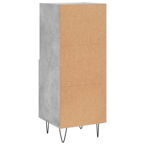 Skænk 34,5x34x90 cm konstrueret træ betongrå