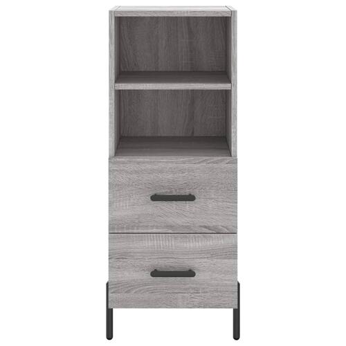 Skænk 34,5x34x90 cm konstrueret træ grå sonoma-eg