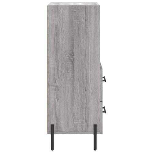 Skænk 34,5x34x90 cm konstrueret træ grå sonoma-eg