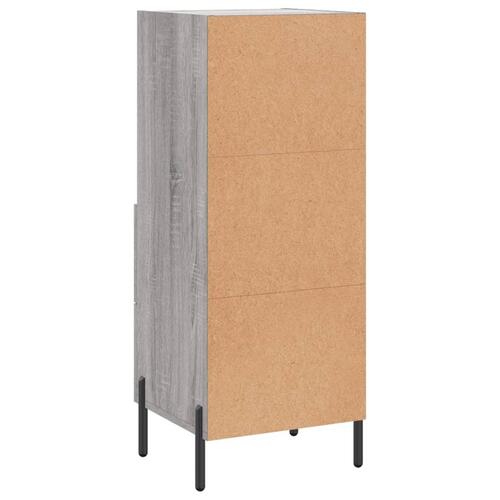 Skænk 34,5x34x90 cm konstrueret træ grå sonoma-eg