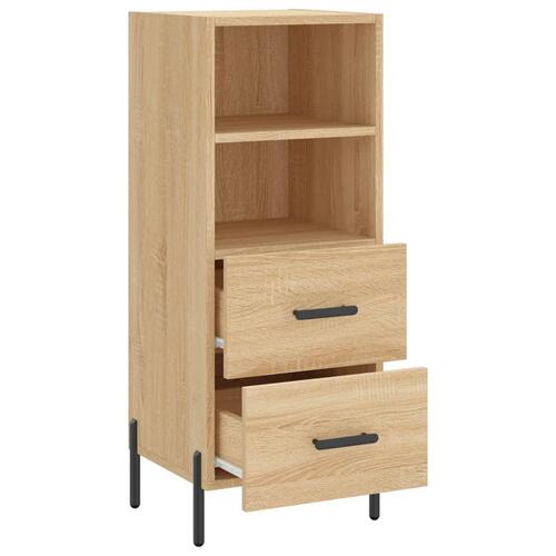 Skænk 34,5x34x90 cm konstrueret træ sonoma-eg