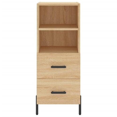 Skænk 34,5x34x90 cm konstrueret træ sonoma-eg