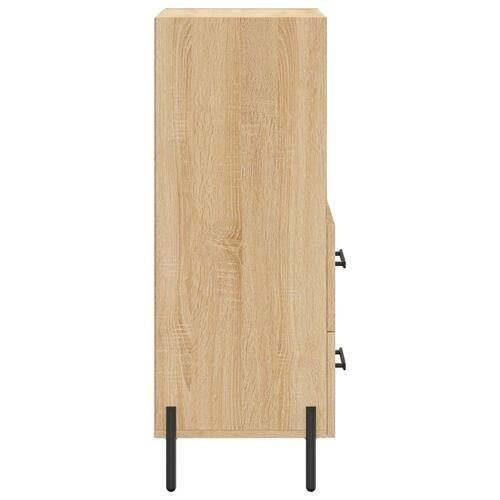 Skænk 34,5x34x90 cm konstrueret træ sonoma-eg