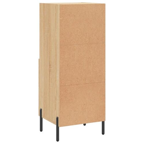 Skænk 34,5x34x90 cm konstrueret træ sonoma-eg
