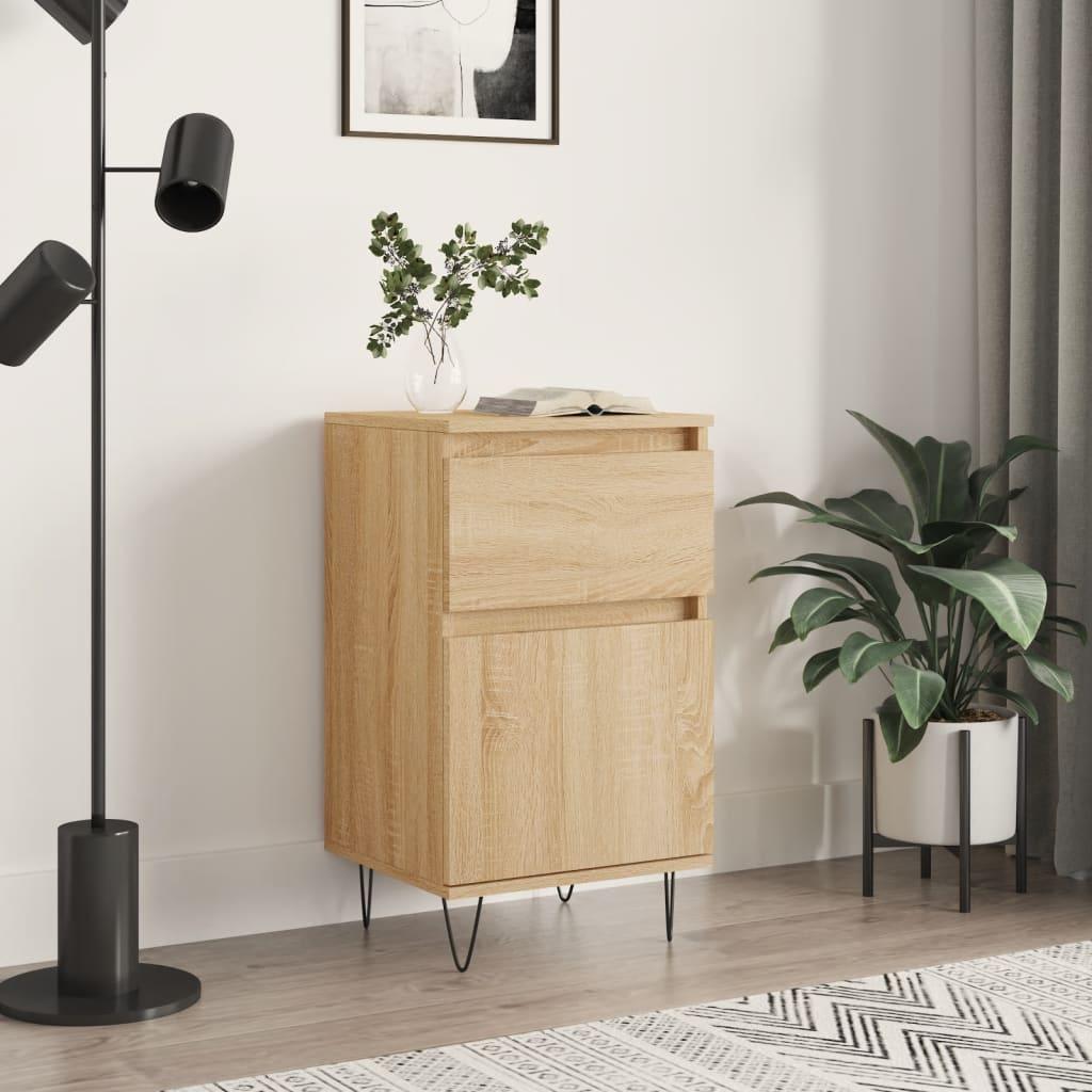 Skænk 40×35×70 cm i konstrueret træ - sonoma-eg billede